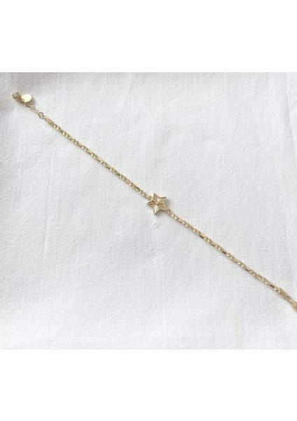 Dorika Toplu Yıldız Altın Bileklik