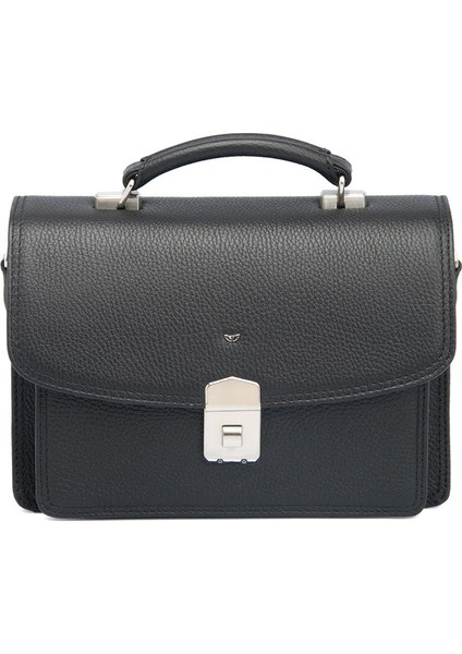 Siyah Hakiki Deri Erkek Portföy Çantası - S1PC00022133-A41