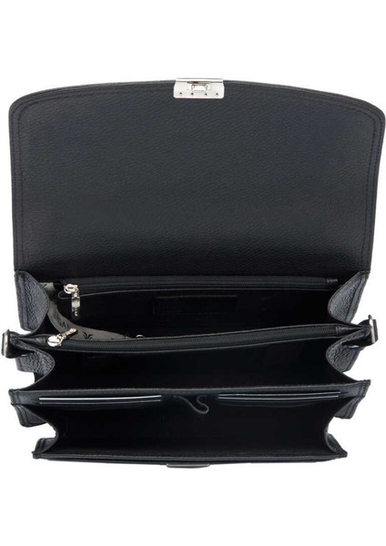 Siyah Hakiki Deri Erkek Portföy Çantası - S1PC00022133-A41