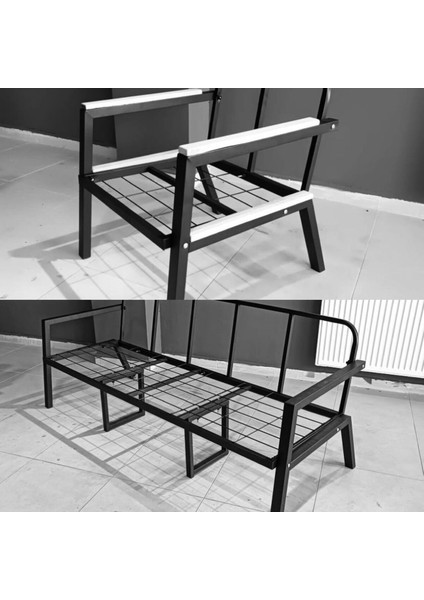 Serdem-(Ester)-3+1+1 Bahçe Balkon Mobilyası Koltuk Krem modelleri