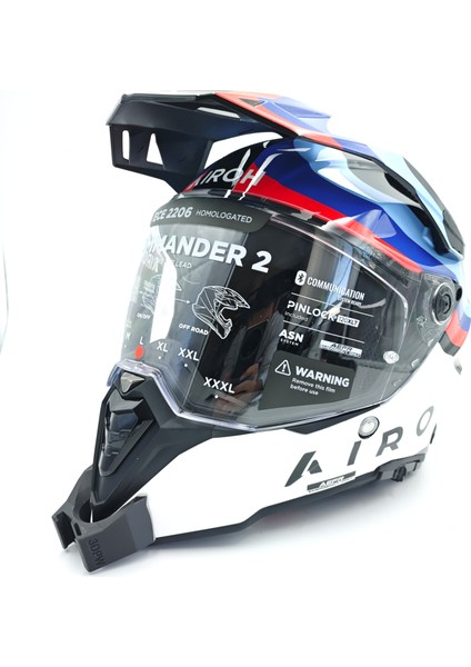 Airoh Commander 1 / 2 Kask Uyumlu Chinmount Aksiyon Kamera Çene Bağlantı Aparatı Seti