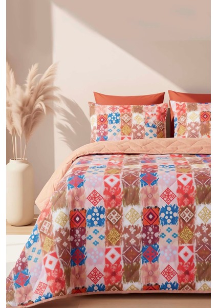 Ethra Çift Kişilik Pamuklu Kapitone Pike & Yatak Örtüsü