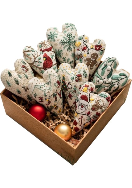 Dıy Kalp Nakışçıları Dekorasyon Nakış Seti, El Işlemeli Noel Ağacı Pendantheart Çapraz Dikiş Kiti (Yurt Dışından) fiyatları