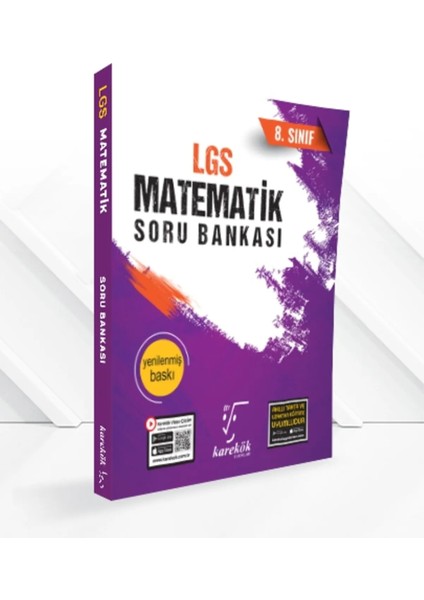 8. Sınıf LGS Matematik Soru Bankası Ciltsiz 352 Sayfa Eğitim Seti Karekök Yayıncılık