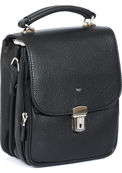 Siyah Hakiki Deri Erkek Çapraz Askılı Çanta - S1AC00002928-A6F fiyatları