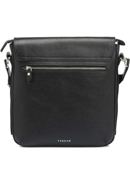 Siyah Hakiki Deri Erkek Çapraz Askılı Çanta - S1AC00021326-C3J