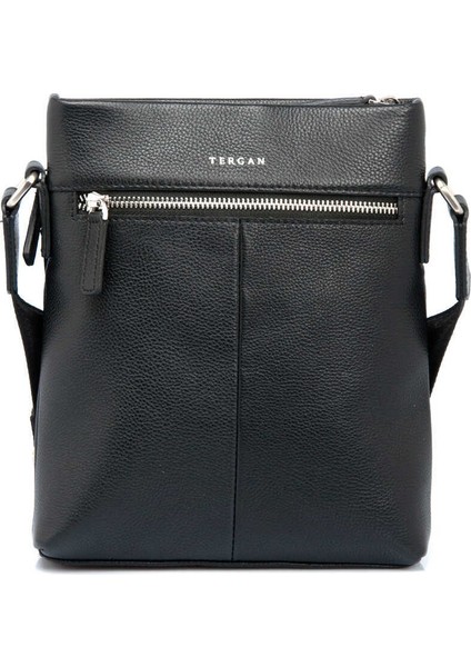 Siyah Hakiki Deri Erkek Çapraz Askılı Çanta - S1AC00021403-A6F