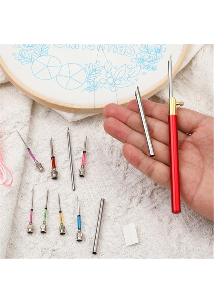 13 Adet Yumruk Iğne Kitleri, Ayarlanabilir Yumruk Iğne Aleti Nakış Iğneleri Set Dikiş Sanatı Iğneleri, Yetişkinler Için Yeni Başlayan Diş Ipi (Yurt Dışından) fırsatları