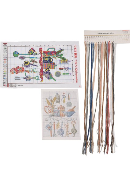 Dıy El Yapımı Nakış Çapraz Dikiş Elbise Nakış Seti Mutfak Seti 29 * 48CM Ev Dekorasyonu (Yurt Dışından) modelleri