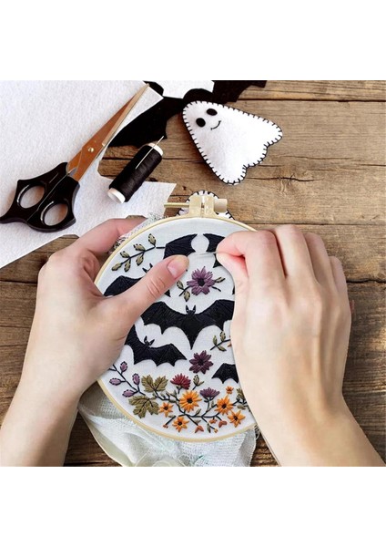 Binsiz Cadılar Bayramı Serisi, Çapraz Dikiş Çantası, Yeni Başlayanlar Için Nakış Çantası, Dıy Dekorasyon Ev Odası. A (Yurt Dışından) modelleri