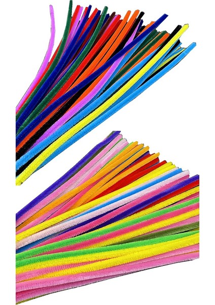 Renkli Boru Hattı Temizleyici Oyuncak El Yapımı Diy Twist Stick Educational Twist Sopa Renk Saç Kök Üstleri (Yurt Dışından)