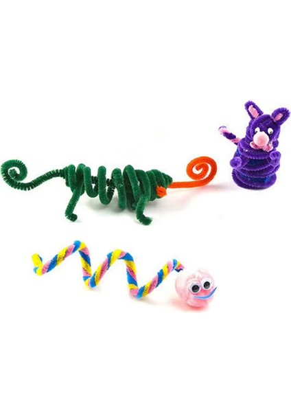 Renkli Boru Hattı Temizleyici Oyuncak El Yapımı Diy Twist Stick Educational Twist Sopa Renk Saç Kök Üstleri (Yurt Dışından) fırsatları