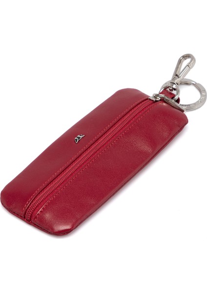 Kırmızı Hakiki Deri Unisex Anahtarlık - S1AN00000192-C71