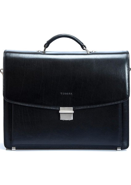 Siyah Hakiki Deri Erkek Evrak Çantası - S1EV00002634-A97