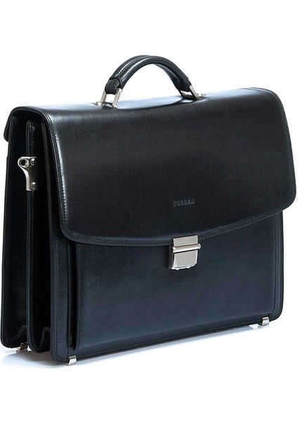 Siyah Hakiki Deri Erkek Evrak Çantası - S1EV00002634-A97