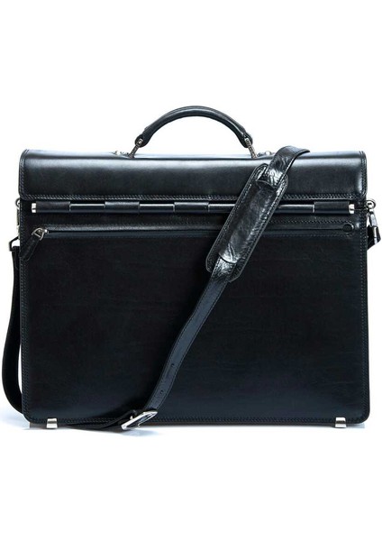 Siyah Hakiki Deri Erkek Evrak Çantası - S1EV00002634-A97