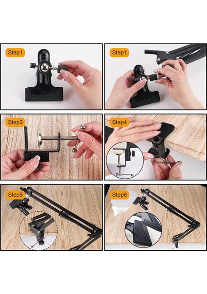 Ayarlanabilir Metal Nakış Standı, 360 ° Döndürülmüş Nakış Kasnağı Tutucusu, El Işi Için 16 Adet Nakış Iğnesi ile (Yurt Dışından) indirimleri