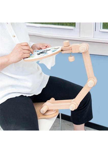 Nakış Çember Tutucu Masaüstü Diken Diya Sanat El Sanatları Iğne Işi Dikiş Için Ayarlanabilir Döndürülebilir Nakış Standı Çerçevesi (Yurt Dışından) fiyatları