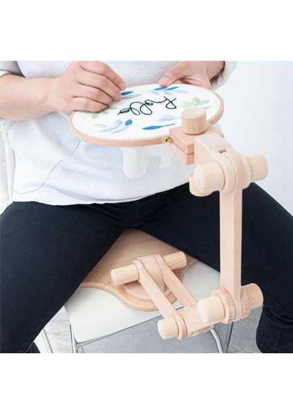 Nakış Çember Tutucu Masaüstü Diken Diya Sanat El Sanatları Iğne Işi Dikiş Için Ayarlanabilir Döndürülebilir Nakış Standı Çerçevesi (Yurt Dışından) modelleri