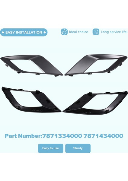 1 Çift Sis Lambası Kapağı Sis Lamba Çerçevesi Trim 7871334000 7871434000 Ssangyong Için Korando Tivoli Musso Yeni Yüksek Kalite (Yurt Dışından) indirimleri