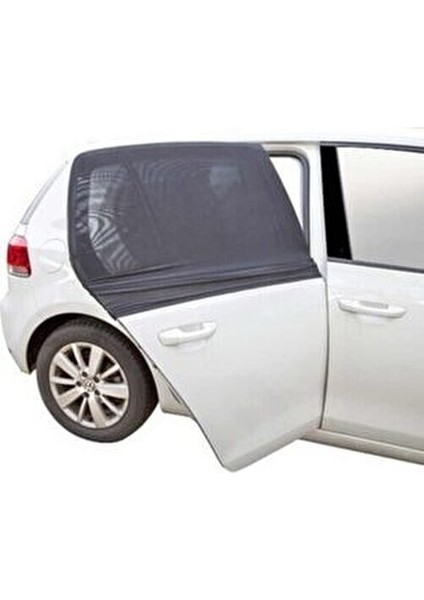 Araba Oto Yan Cam Güneşlik 2 Adet Lastikli Siyah Renk Tüm Binek Araçlara Uyumlu fırsatları