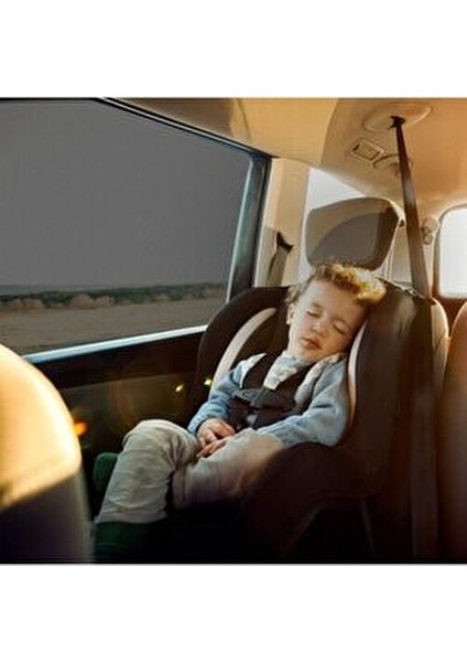 Araba Oto Yan Cam Güneşlik 2 Adet Lastikli Siyah Renk Tüm Binek Araçlara Uyumlu