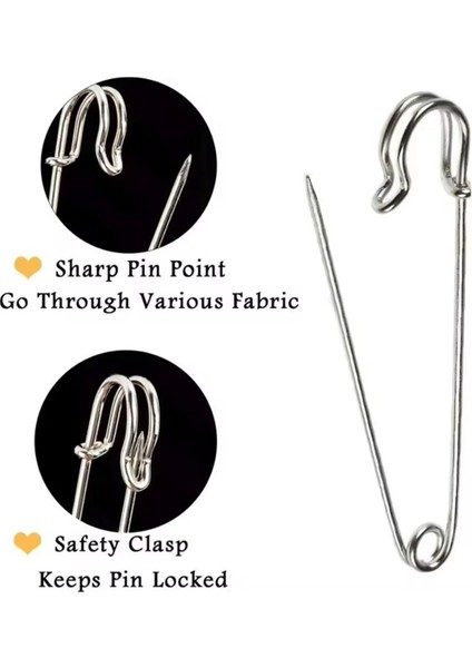 50PCS 10CM Güvenlik Pimleri Kipi Dıy Dikiş Aracı Gümüş Metal Iğneler Büyük Güvenlik Pimi Broş Aksesuarları (Yurt Dışından) fiyatları