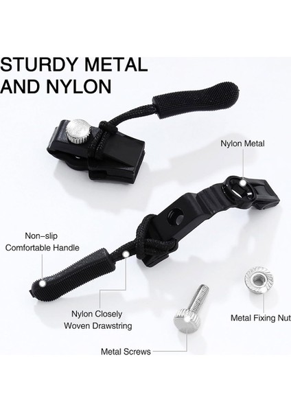 Evrensel Fermuar Onarım Kiti Fermuar Kaydırıcı - Ceketler, Bagaj, Çantalar, Sırt Çantaları Için Anında Fermuar Çekme Değiştirme (Yurt Dışından) modelleri