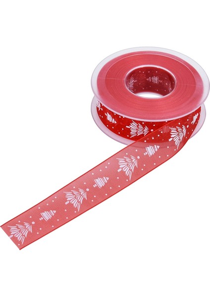 Noel Şerit Kek Dekoratif Baskı Şeridi Noel Ağacı Iplik Hediye Kutusu Buket Malzemeleri 1cm (Yurt Dışından) fiyatları