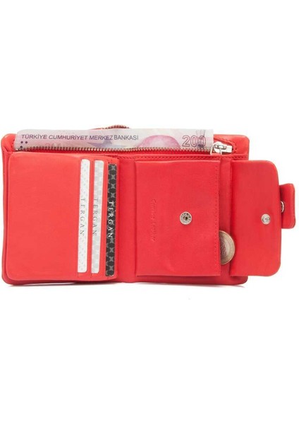 Kırmızı Hakiki Deri Erkek Cüzdan - S1CE00001404-D39