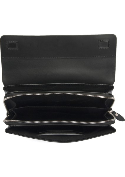 Siyah Hakiki Deri Erkek El Çantası - S1PC00021383-M3A