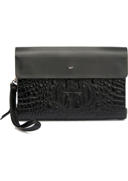 Siyah Hakiki Deri Erkek El Çantası - S1PC00021383-M3A fiyatları