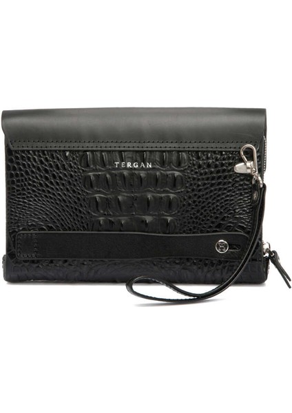 Siyah Hakiki Deri Erkek El Çantası - S1PC00021383-M3A