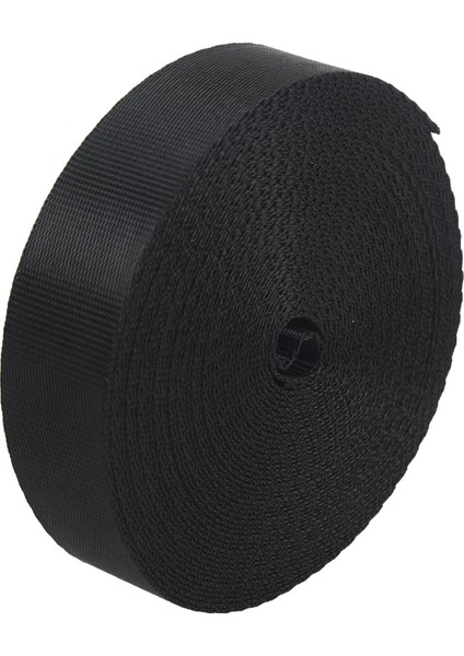 Siyah 10 Metre Naylon Dokuma Bandı Çok Kullanımlı Kayış Çember (25MM) Genişlik (Yurt Dışından) modelleri