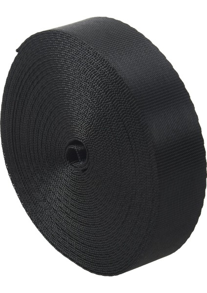 Siyah 10 Metre Naylon Dokuma Bandı Çok Kullanımlı Kayış Çember (25MM) Genişlik (Yurt Dışından) fırsatları
