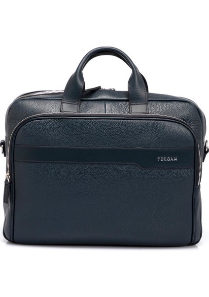 Lacivert Hakiki Deri Erkek Evrak Çantası - S1EV00021411-D6M