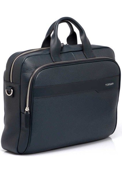 Lacivert Hakiki Deri Erkek Evrak Çantası - S1EV00021411-D6M