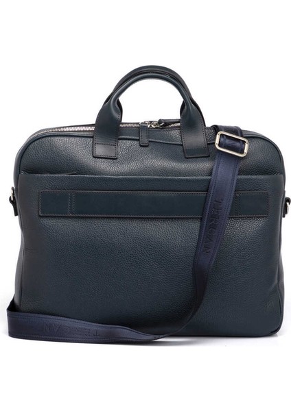 Lacivert Hakiki Deri Erkek Evrak Çantası - S1EV00021411-D6M