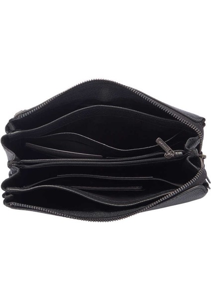 Siyah Hakiki Deri Erkek Portföy Çantası - S1PC00021240-A6F