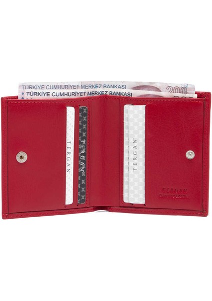 Kırmızı Hakiki Deri Erkek Cüzdan - S1CE00001649-C71