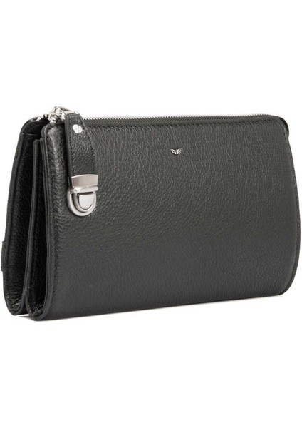 Siyah Hakiki Deri Erkek Portföy Çantası - S1PC00002199-A6F