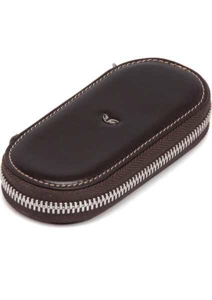 Kahve Hakiki Deri Unisex Anahtarlık - S1AN00000096-A98