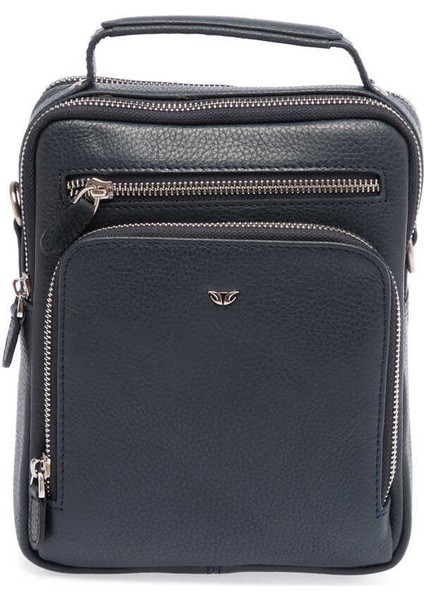 Lacivert Hakiki Deri Erkek Çapraz Askılı Çanta - S1AC00021482-A38 indirimleri