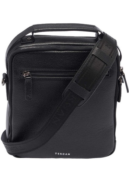 Siyah Hakiki Deri Erkek Çapraz Askılı Çanta - S1AC00021399-A6F