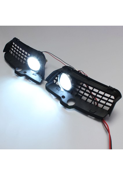1paır Araç Ön Tampon LED Sis Lambası Izgara Kapağı Vw Golf Jetta Mk3 Cabrio 1993-1998 Beyaz Drl Sürüş LED Sis Işığı (Yurt Dışından) indirimleri