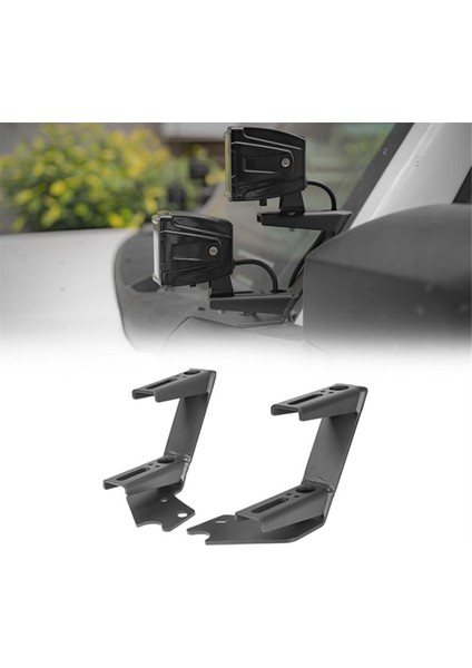 A-Fillar Çift Katmanlı Braket Far Braketi A-Fillar LED Spot Işığı Sabitleme Braket Modifikasyonu Ford Bronco Için (Yurt Dışından) fiyatları