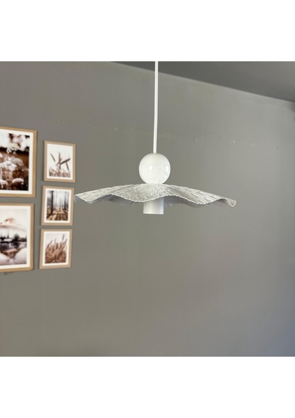 Teyra Beyaz Tekli Avize Beyaz Boncuk Başlık Sarkıt Lamba Restoran Salon Aydınlatma fiyatları