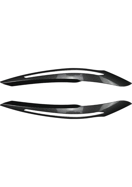 Bmw 1 Serisi F20 F21 Için 2011-2014 Karbon Fiber Ön Far Kapağı Garnitür Strip Kaş Kapak Döşeme Sticker (Yurt Dışından)