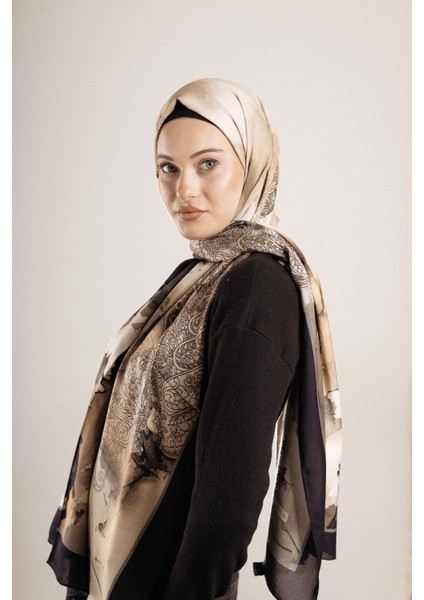 Desenli Pamuk Ipek Şal Desen-1