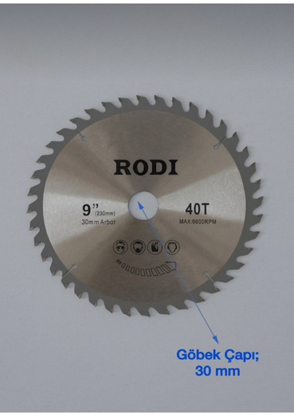 Rodı Ahşap Sunta Kesme Diski 230 mm 40 Diş fiyatları